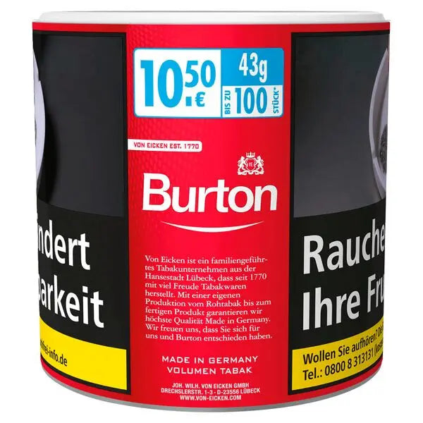 Burton Volumen Tabak Red L-Size (43g)
