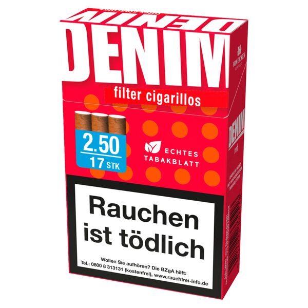 Denim Red Naturdeckblatt L-Box (10x17)
