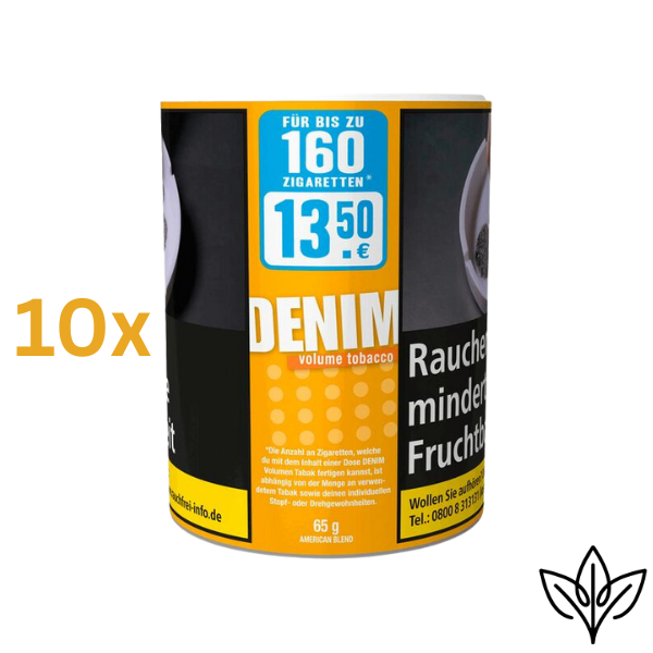 10 x Denim Volumentabak XL (65g)