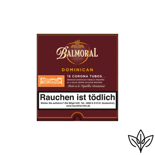 Balmoral Dominican Selection Corona Tubos Zigarrenpackung mit 15 Zigarren in Aluminium-Tubos