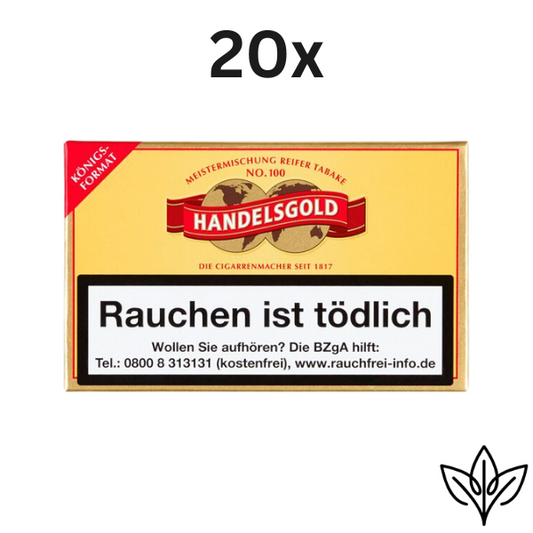 Handelsgold Königsformat 100 K Cigarillos in 20 Packungen mit je 10 Stück