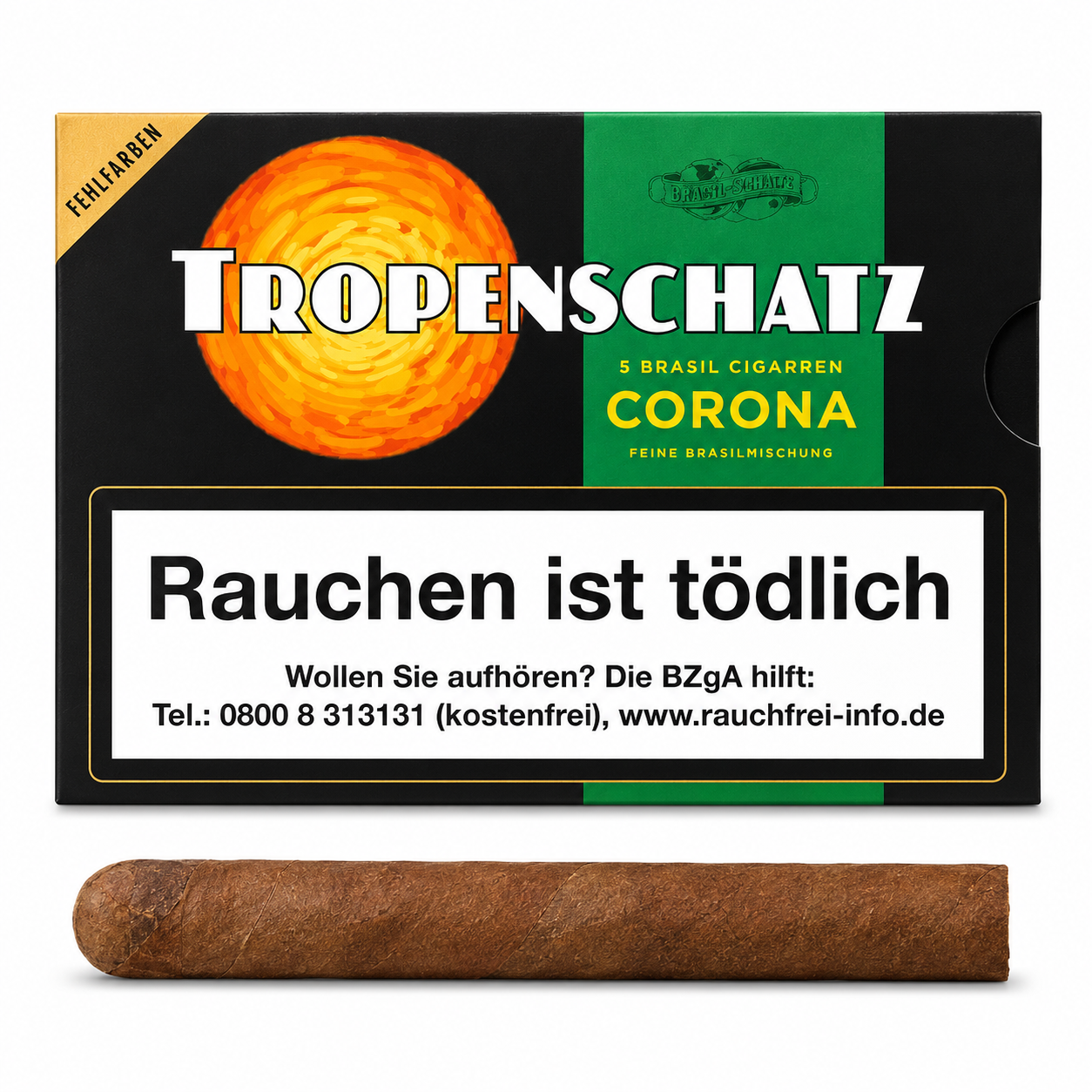 Handelsgold Tropenschatz 824F Zigarren in 10 Packungen mit je 5 Zigarren