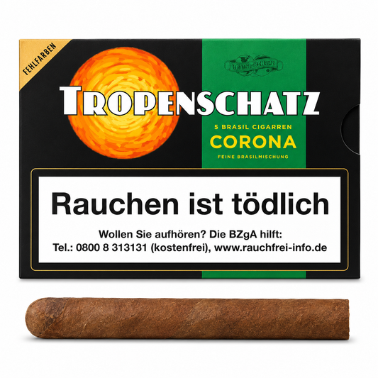 Handelsgold Tropenschatz 824F Zigarren in 10 Packungen mit je 5 Zigarren
